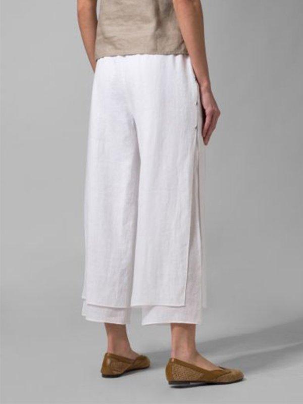 Women Casual Patchwork Pant Loose Pants