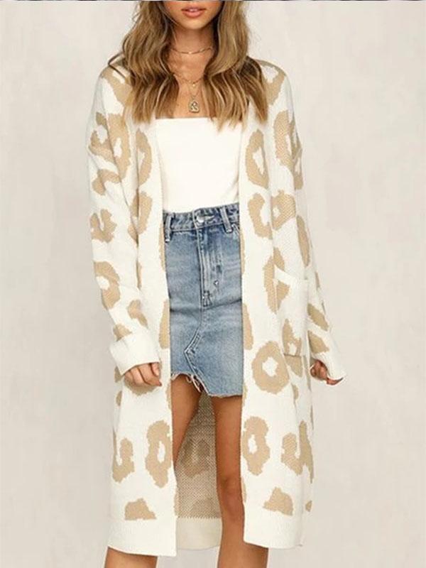 Leopard Print Long Sleeve Cardigan