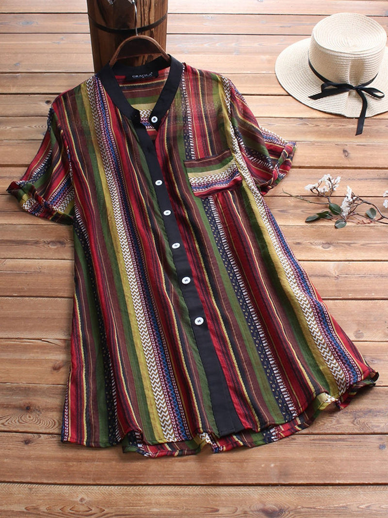 WOMEN STRIPED LADIES BLOUSE